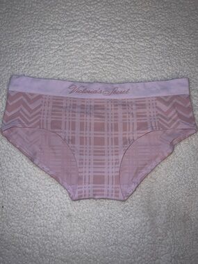 Victoria's Secret Pink Plaid Seamless Hipster Large NWT
